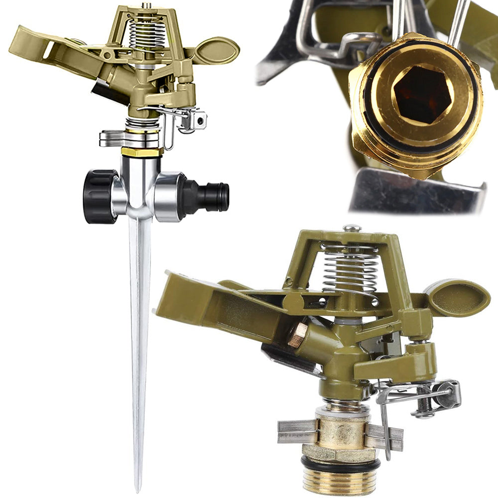 Effektiv 360° Roterende Metal Havevander – Vanding gjort let!