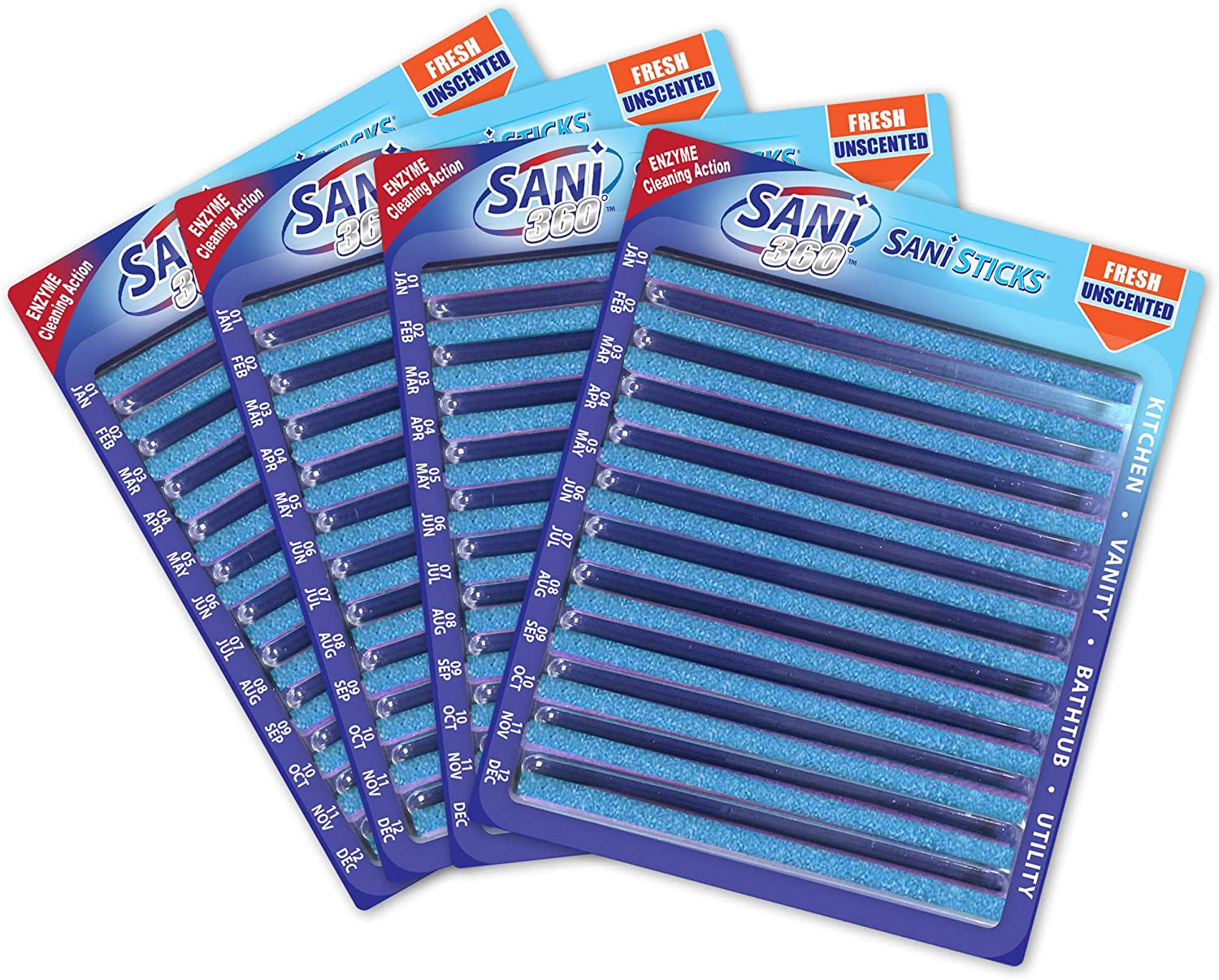 Effektiv lugtfri afløbsrens – Sani Sticks på tilbud!