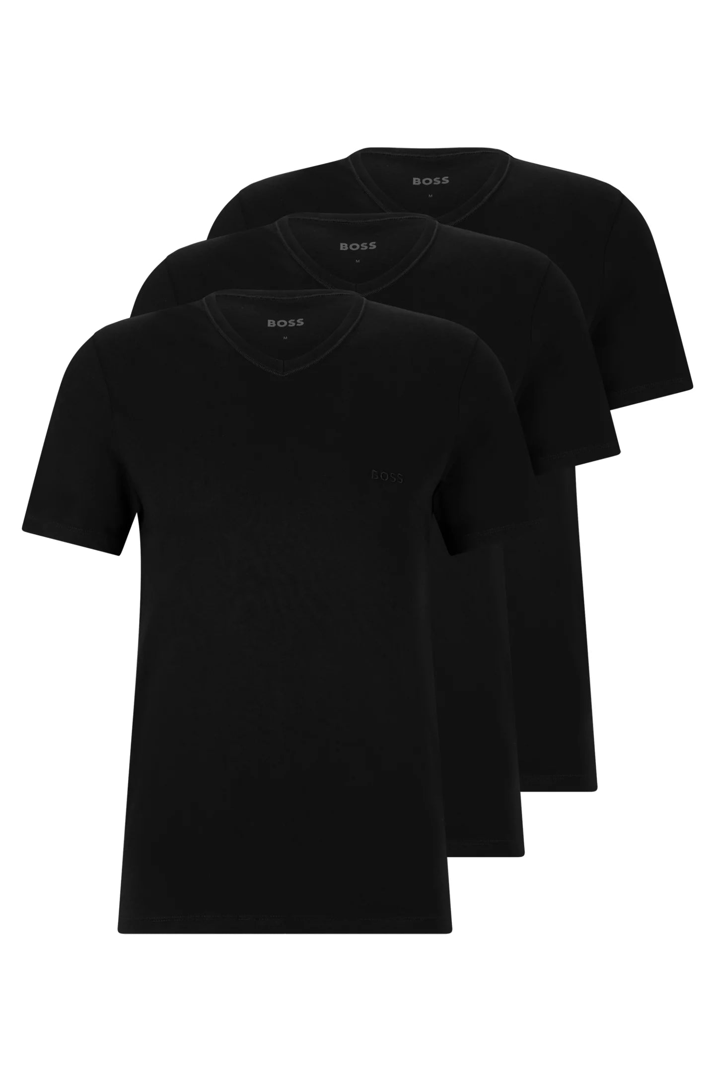 Hugo Boss T-shirts 3-pak i sort – Fantastisk tilbud!