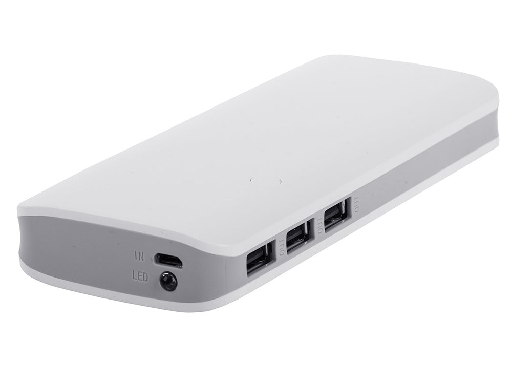 Powerbank 10.000mah Med 3x Usb, Hurtig Opladning & Led Lygte fra We Do Better
