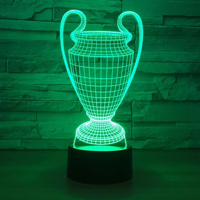 3d Lampe Fodbold Pokal fra Dingadget
