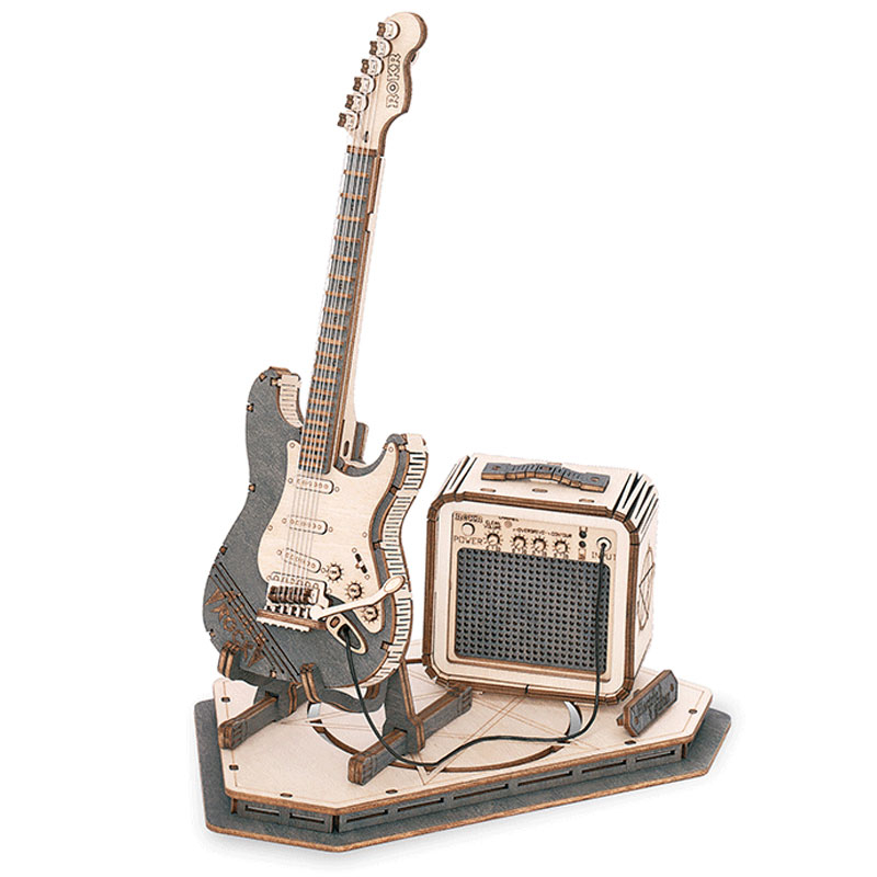 Elektrisk Guitar 3d Puslespil Fra Rokrâ¢ (tg605k) fra Dingadget
