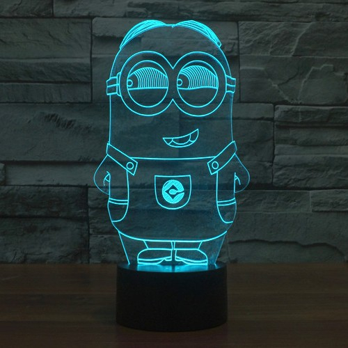 Minions 3d Lampe fra Dingadget