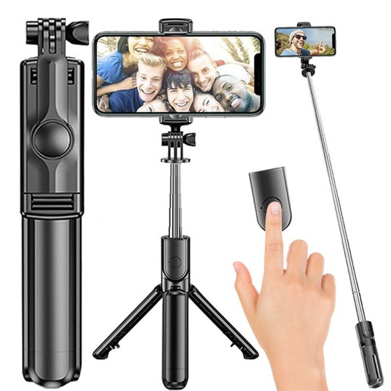 Selfiestang Tripod Med Fjernbetjening fra Dingadget
