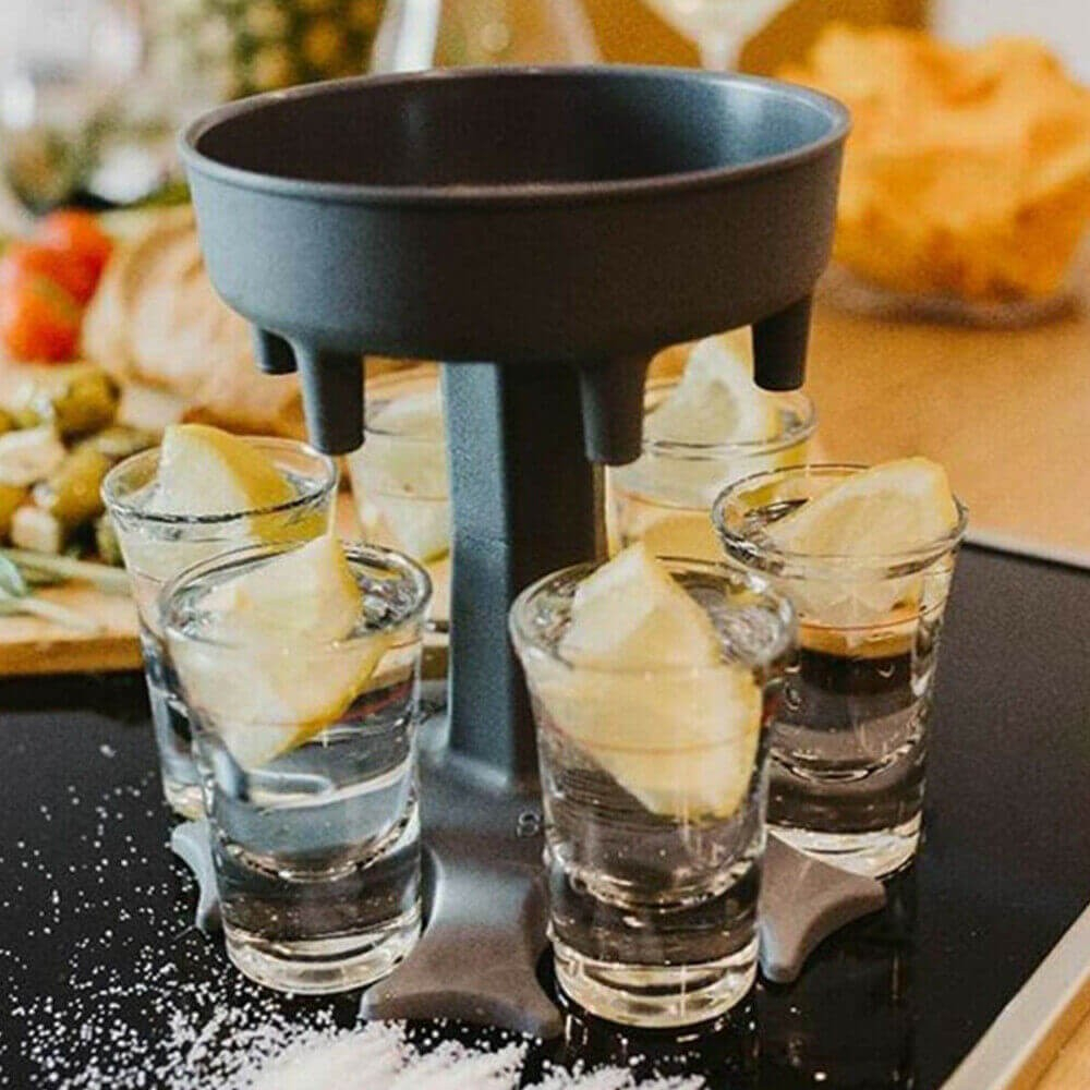Shots Dispenser Til 6 Shotsglas fra Dingadget