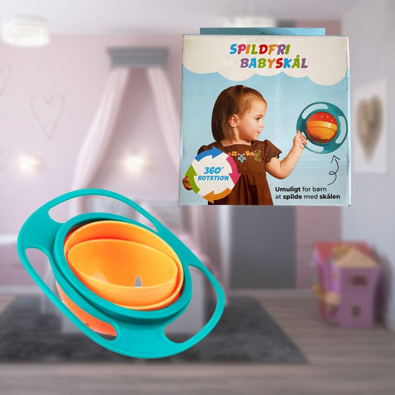 Gyro Bowl Spildfri Spiseskål Til Børn fra Dingadget