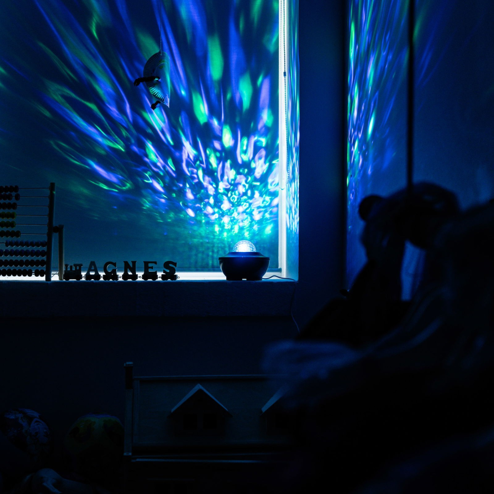 Stjernehimmel Projektor Med Højtaler fra Dingadget