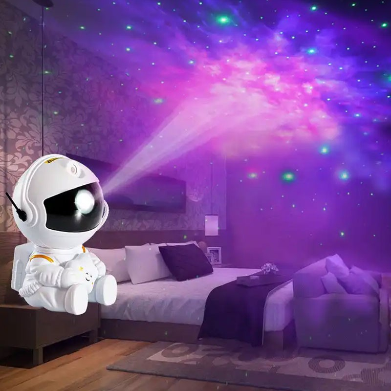 Siddende Astronaut Stjernehimmel Lampe   Astronaut Med Stjerne fra Dingadget