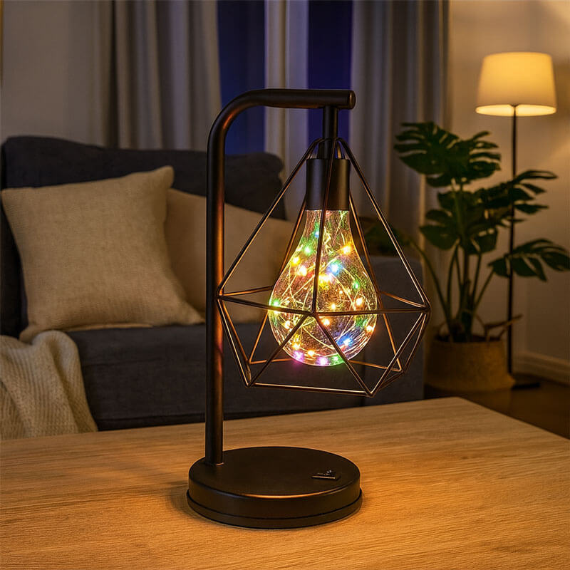 Bordlampe Med Lyskæde fra Dingadget