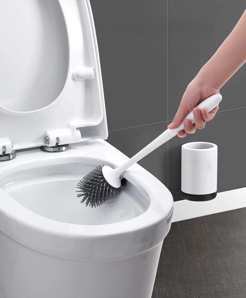 Toiletbørste Med Rundt Silikone Hoved fra We Do Better