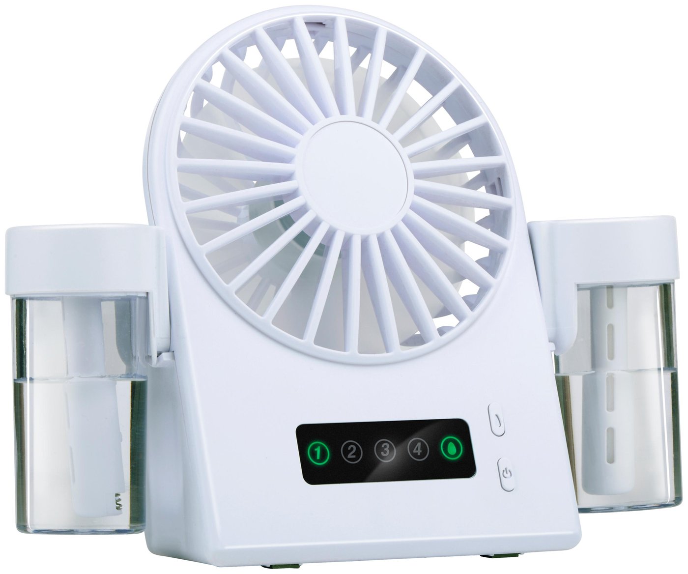 Bordventilator Med Mist & Usb Genopladelig  Kompakt Mini Ventilator Til Skrivebord Og Rejse fra Lifetime