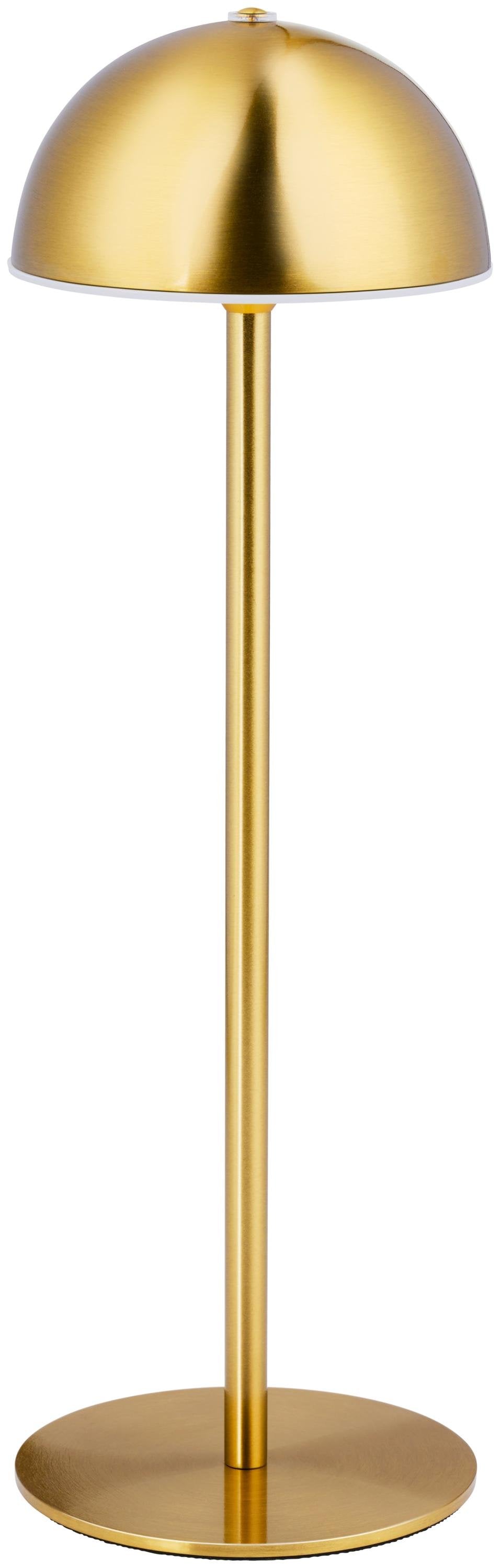 Bordlampe Med Touch, 32 Cm I Guld Med Rundt Hoved  Elegant Design fra Grundig