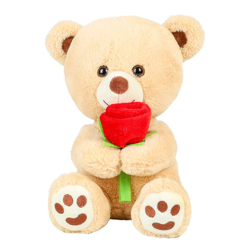 Valentinsdag Bamse âroseâ   20 Cm fra Dingadget