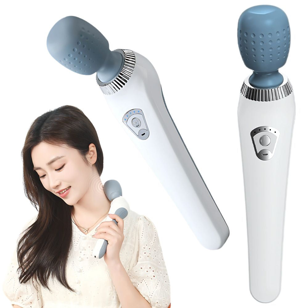 Elektrisk Håndholdt Massageapparat Med 5 Intensiteter  Genopladelig Muskelmassager Til Nakke, Ryg, Skuldre Og Ben fra We Do Better