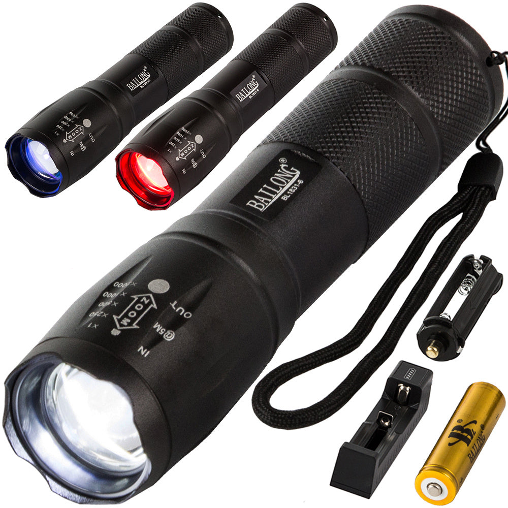 Krafitg Led Lommelygte Med Zoom   Genopladelig fra We Do Better