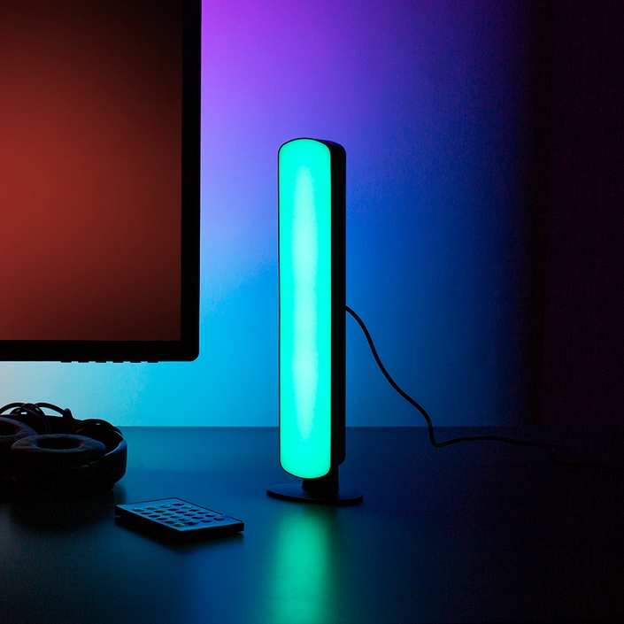 Musikstyret Rgb Bordlampe   Gamer Lampe fra Dingadget
